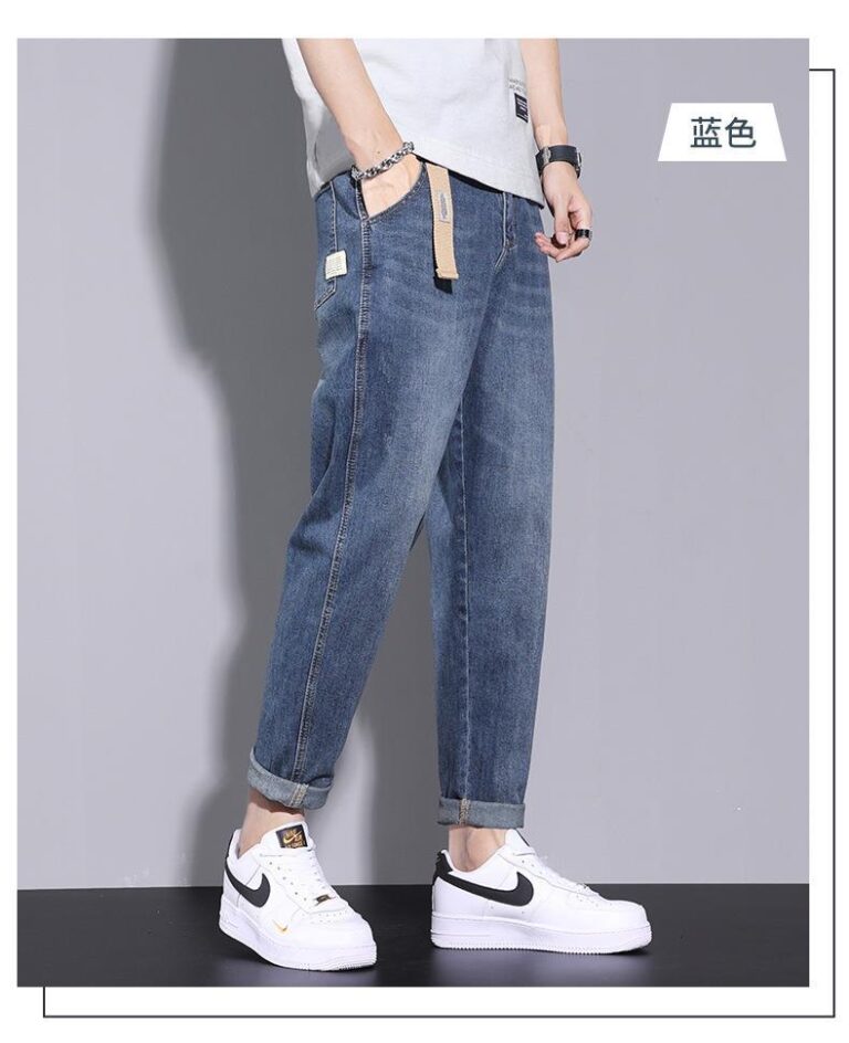 Jeans amples et droits pour hommes