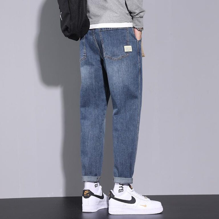 Jeans amples et droits pour hommes