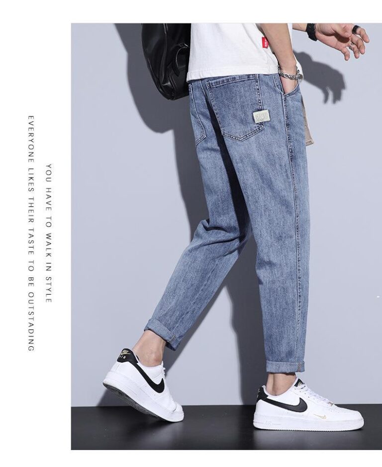 Jeans amples et droits pour hommes