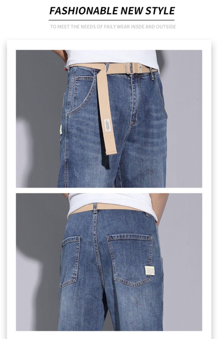 Jeans amples et droits pour hommes