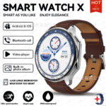 DT Watch X - cuir marron + colle bleue Anglais