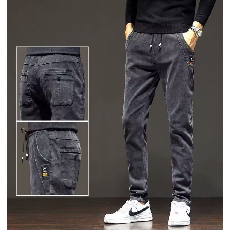 Jean taille élastique pour homme