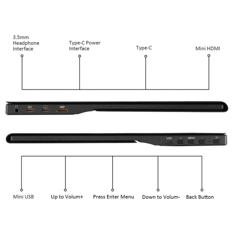 Moniteur portable écran tactile