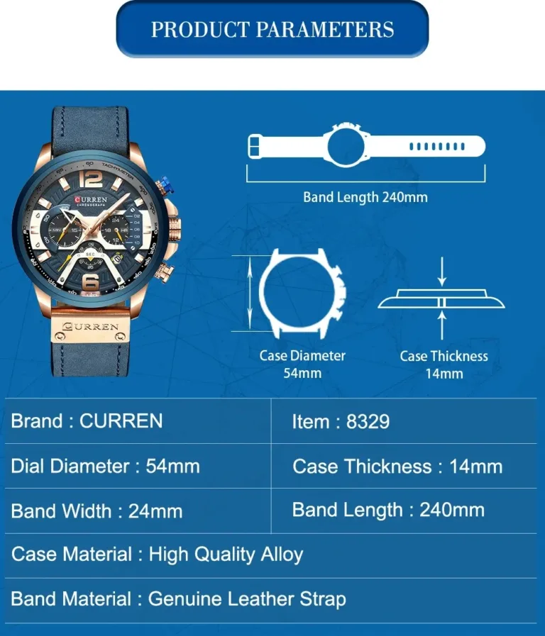 Montre-bracelet CURREN pour homme