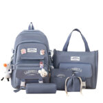 Ensemble bleu cinq pièces