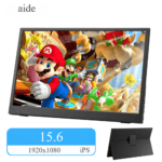 Moniteur 15,6 pouces 1080P + étui en cuir