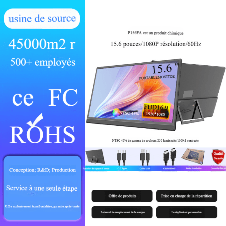 Moniteur portable Écran tactile 4K