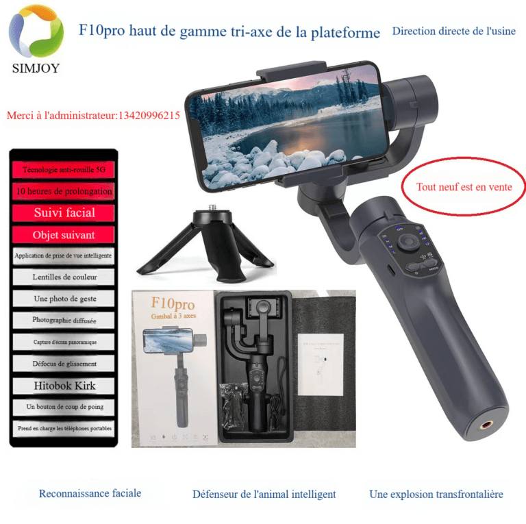 Stabilisateur portable trois axes F6