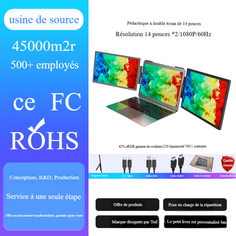Moniteur portable Écran tactile 4K