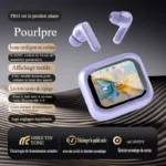 Violet (double suppression du bruit ANC/ENC + multifonction amusante + écran tactile sensible)