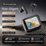 Noir (double réduction de bruit ANC/ENC + multifonction amusant + écran tactile sensible)