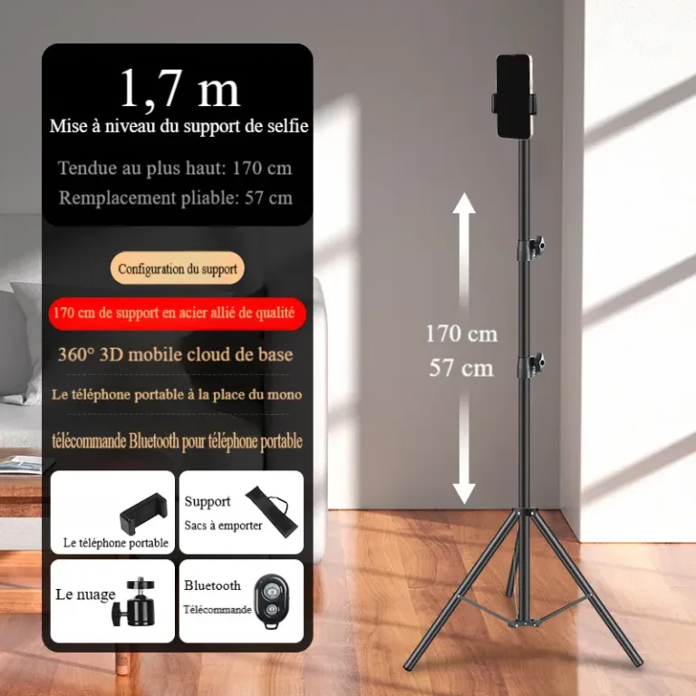 Support de lumière pour téléphone