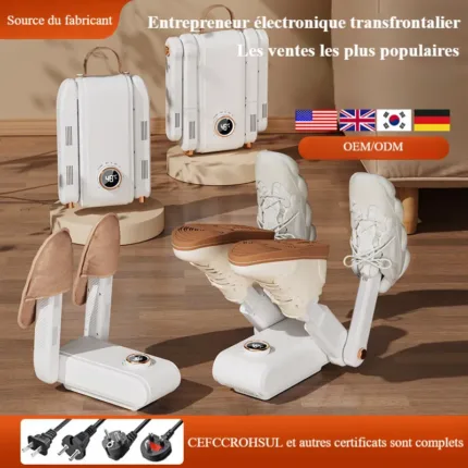 Nouveau sèche-chaussures pliable portable