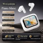 Blanc (double suppression du bruit ANC/ENC + multifonction amusant + écran tactile sensible)