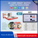 B31 caméra télescopique (2+32G) + îlot dynamique + téléchargement du logiciel S9ultra version cellulaire + noir