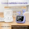 Ecouteur antibruit à écran tactile