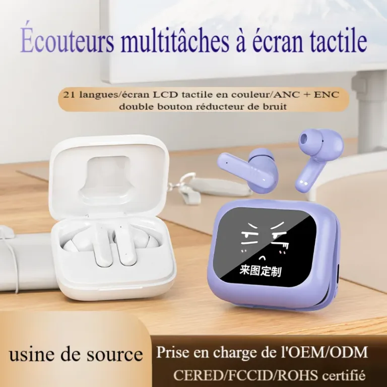 Ecouteur antibruit à écran tactile