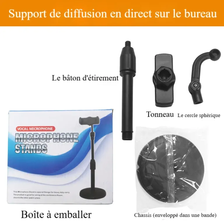 Support télescopique de téléphone portable