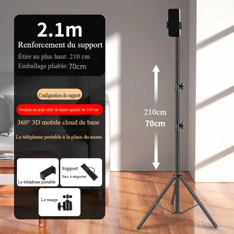 Support de lumière pour téléphone