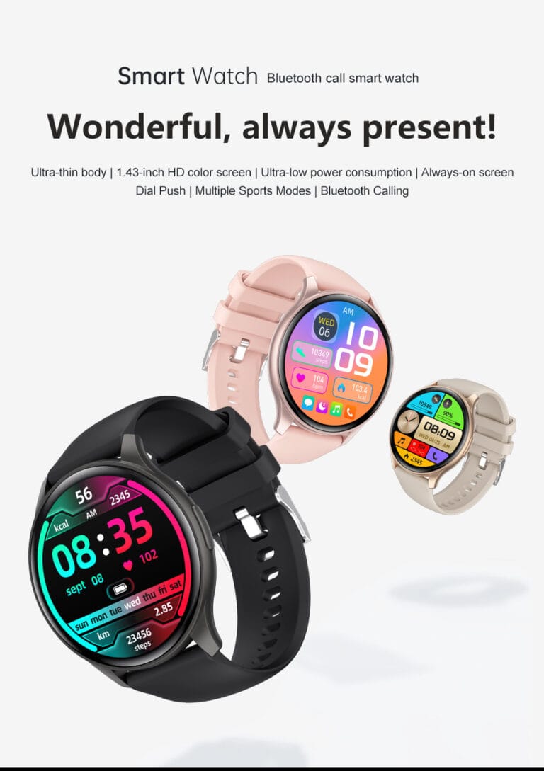 Montre intelligente ZW60 1.43 AMOLED