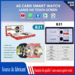 B31 caméra télescopique (2+32G) + îlot dynamique + téléchargement du logiciel S9ultra version cellulaire + orange