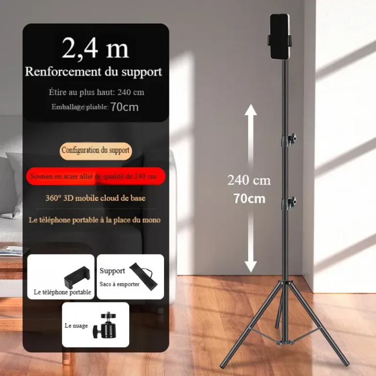 Support de lumière pour téléphone