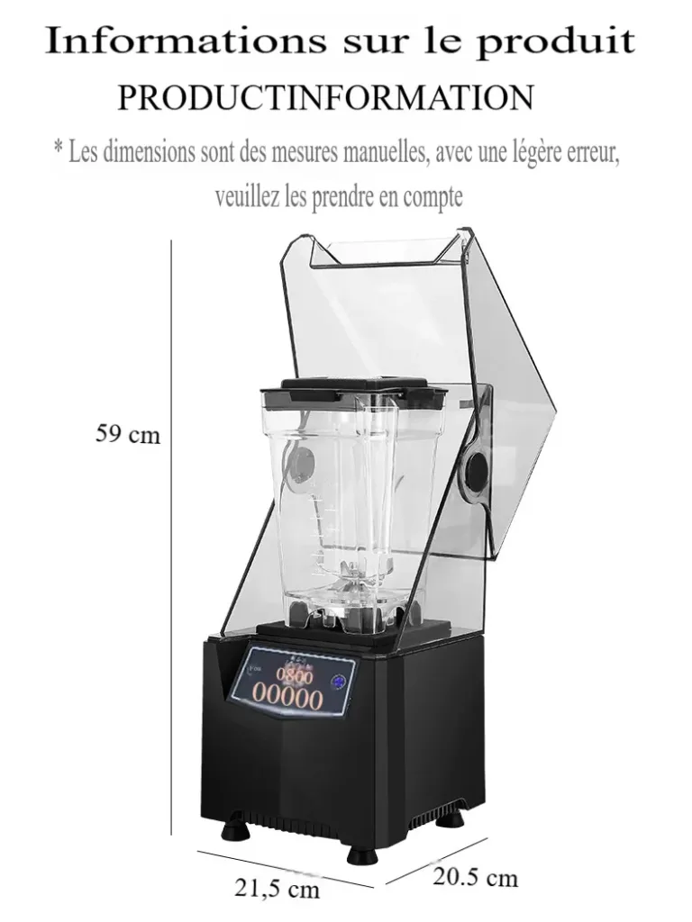 Machine à smoothie silencieuse et automatique