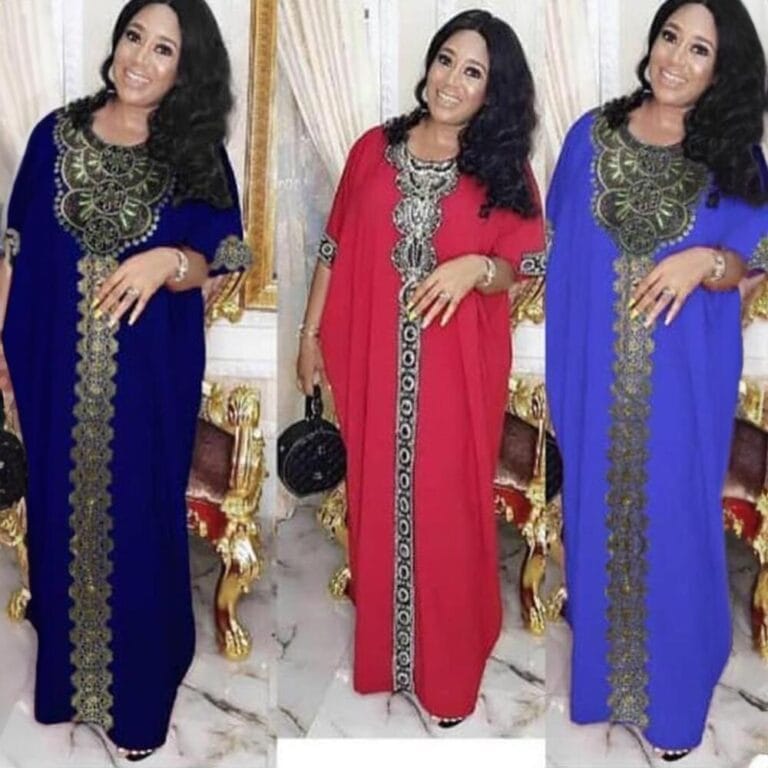 Robe en tissu extensible musulman