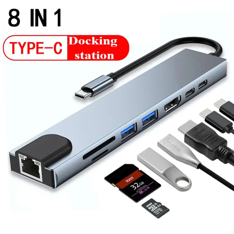 Périphérique d’extension Huit en un Type-C à HDMI