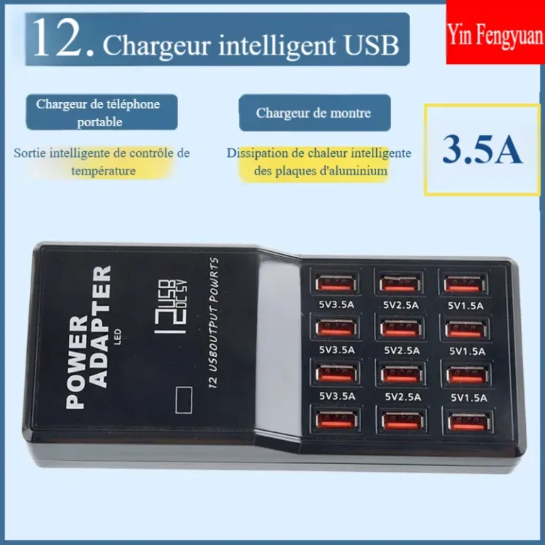 Adaptateur d'alimentation pour téléphone portable