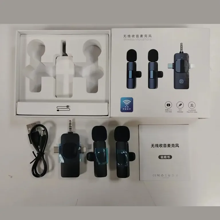 Microphone à pince de collier sans file intégré K9