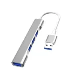 Câble ruban argenté USB vers 4 USB