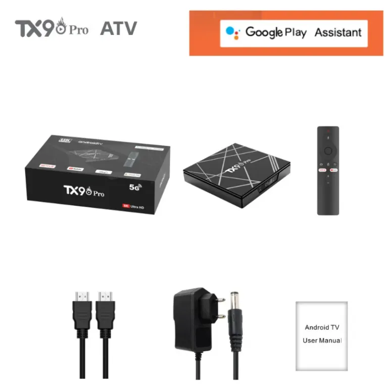 Décodeur TX90PRO TV box 8k avec télécommande vocale