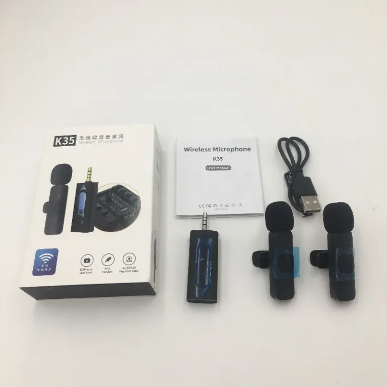Microphone à pince de collier sans file intégré K9