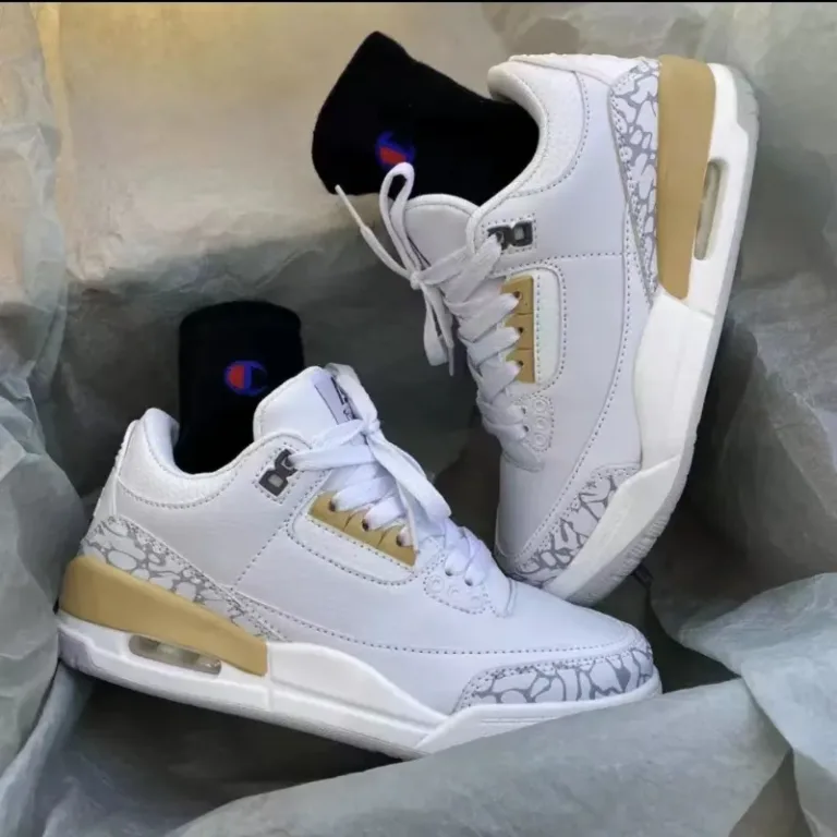Chaussures blanches à coussin d'air
