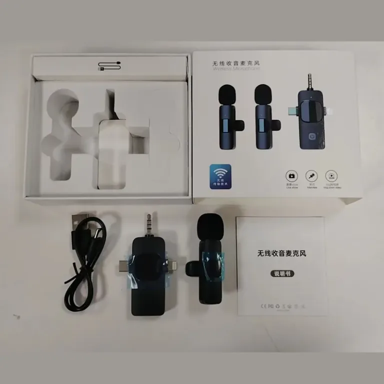 Microphone à pince de collier sans file intégré K9