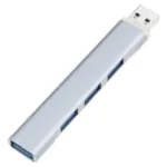 USB vers 4usb avec lumière argentée