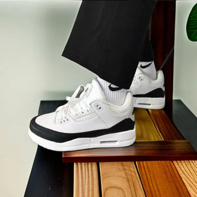 Chaussures blanches à coussin d'air