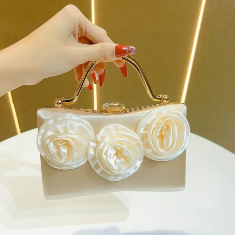 Nouveau sac à main en diamant pochette en soie