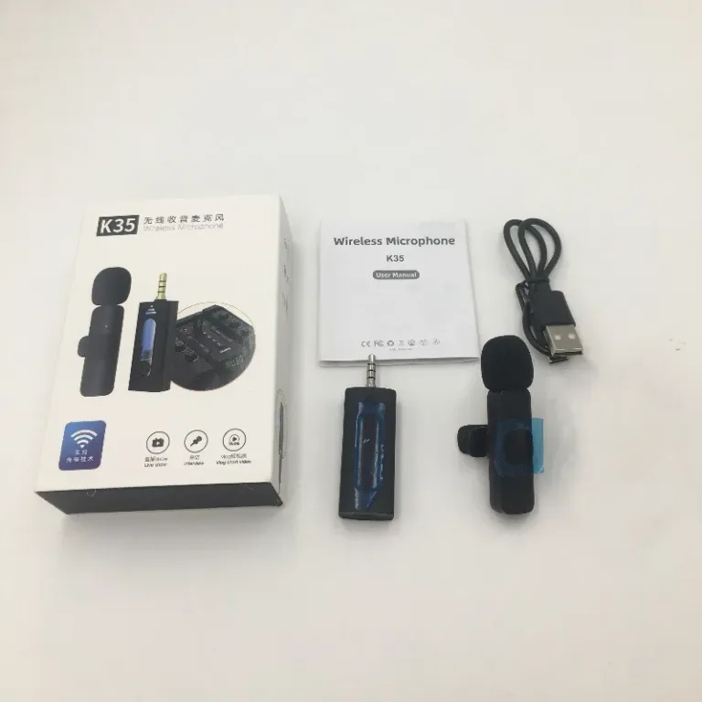 Microphone à pince de collier sans file intégré K9