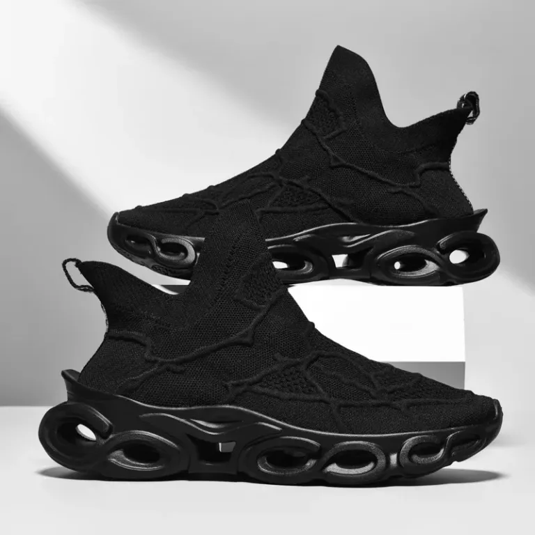 Chaussures pour hommes respirantes à lame tissée