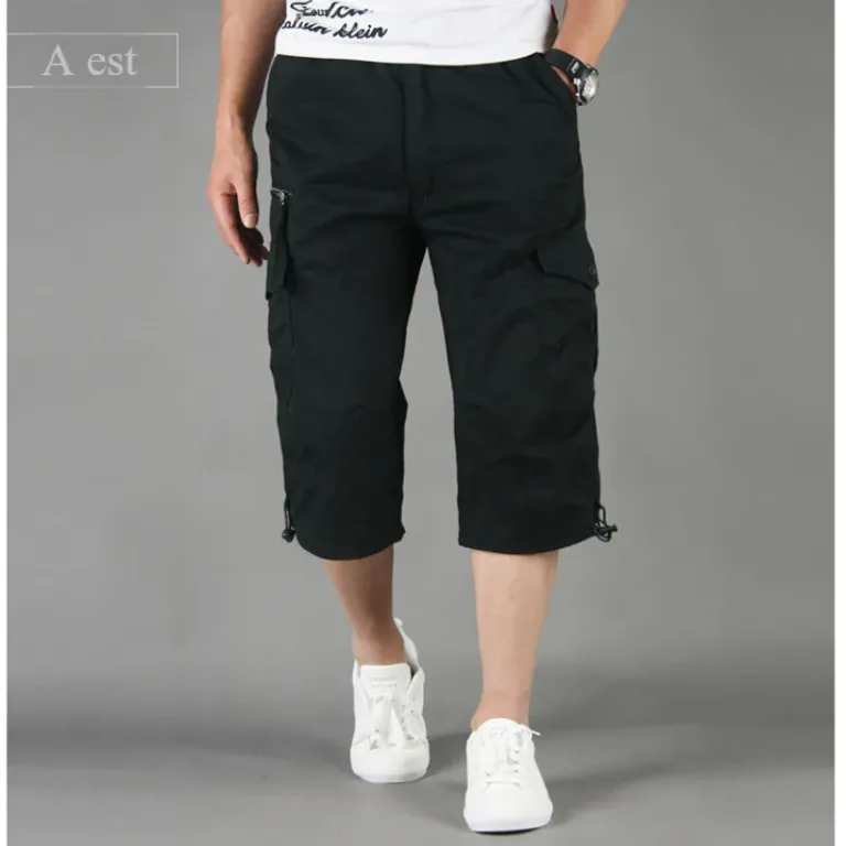 Pantalons courts multi-poches pour hommes