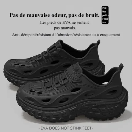 Chaussures de sport EVA à trous pour hommes
