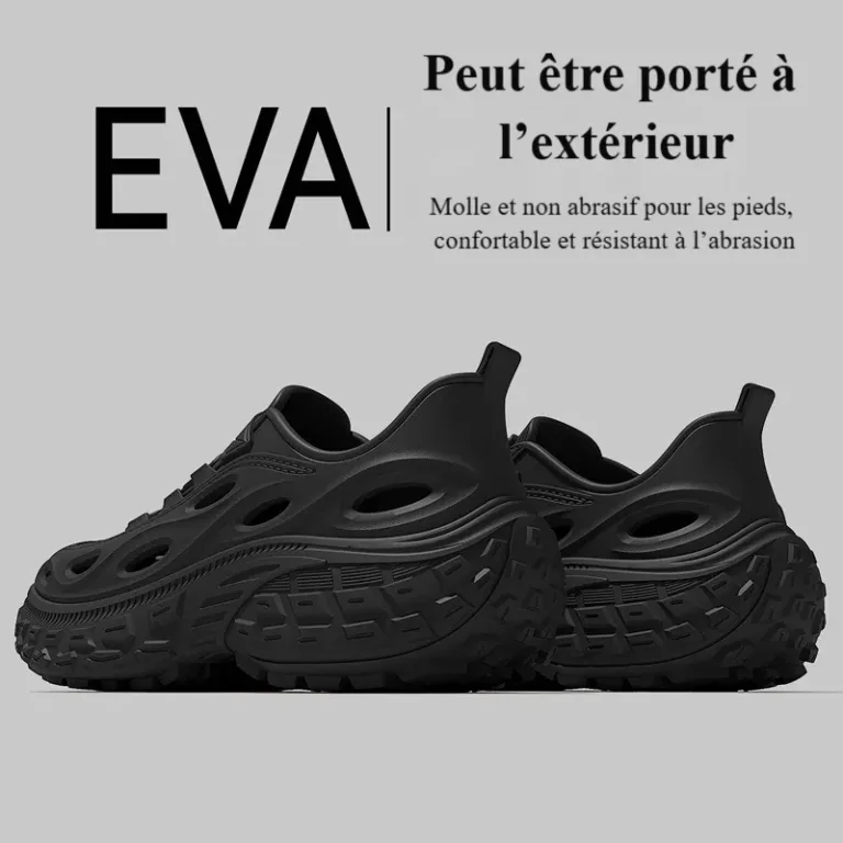 Chaussures de sport EVA à trous pour hommes