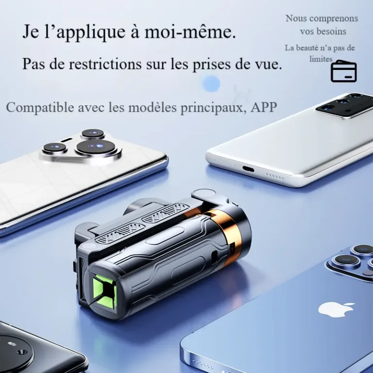 Perche à selfie ultra-mini avec télécommande Bluetooth