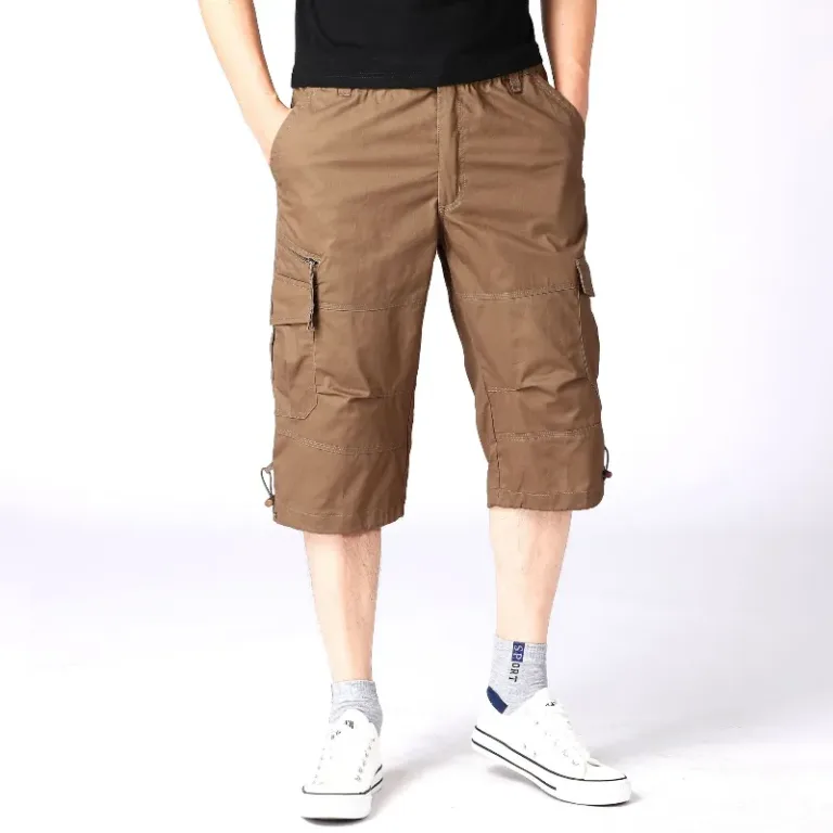 Pantalons courts multi-poches pour hommes