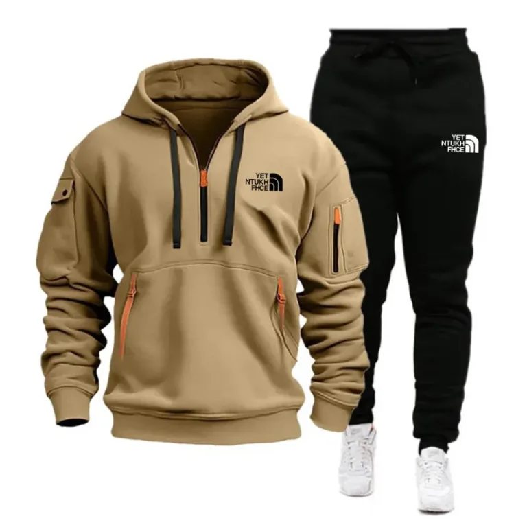 Sweat-shirt à capuche et fermeture éclair multi-poches