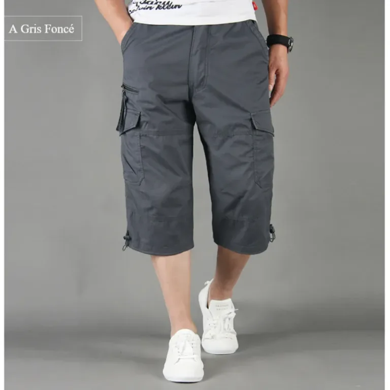 Pantalons courts multi-poches pour hommes