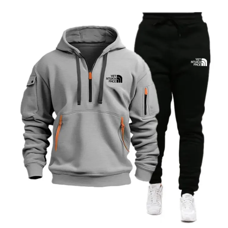 Sweat-shirt à capuche et fermeture éclair multi-poches