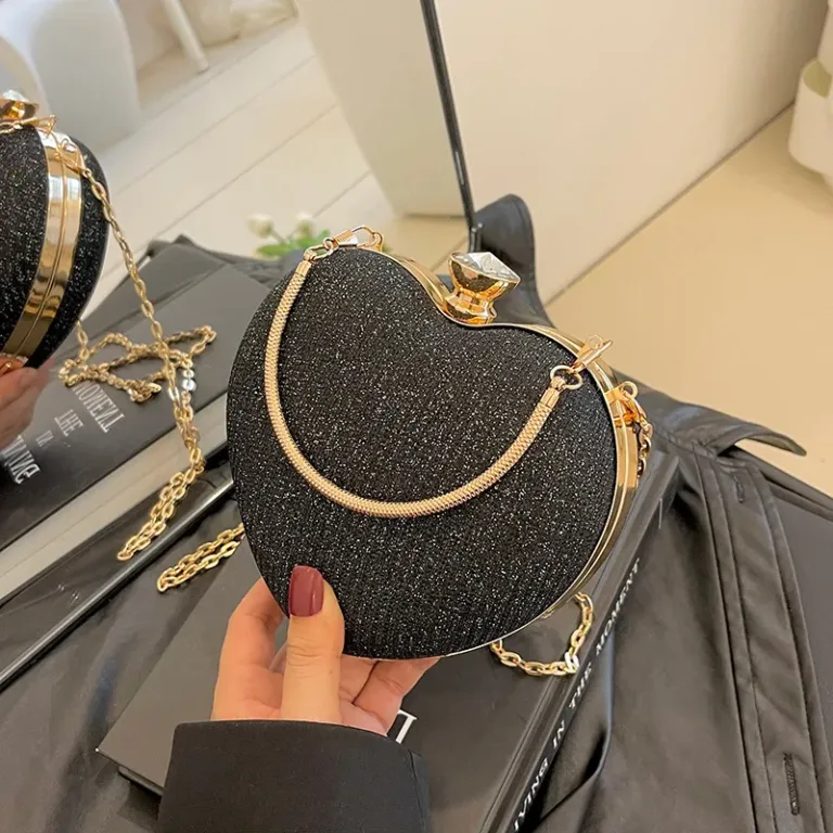 Sac sacoche bandoulière tendance en forme de cœur